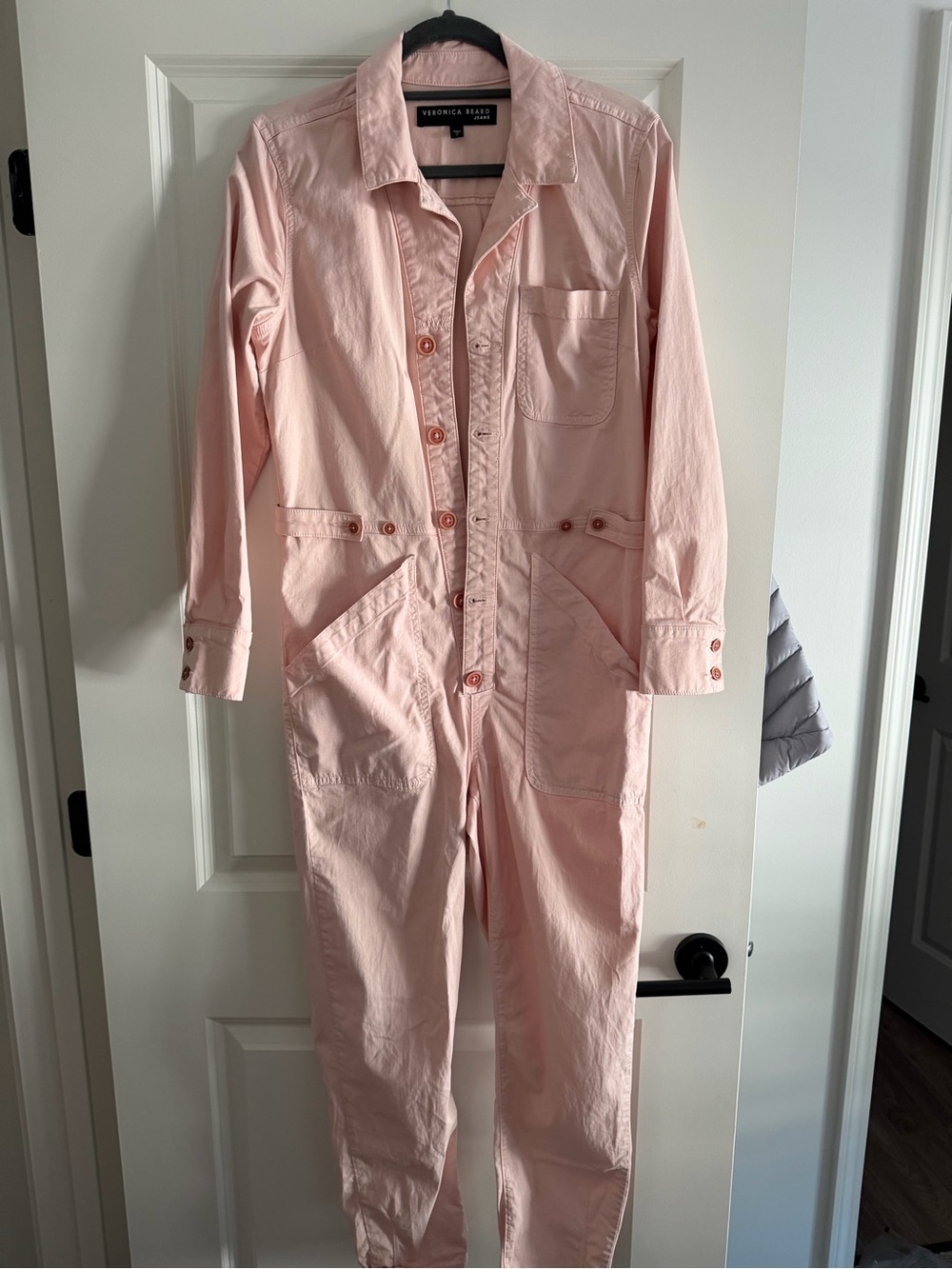 Veronica Beard Wren Boiler jumpsuit rosewood